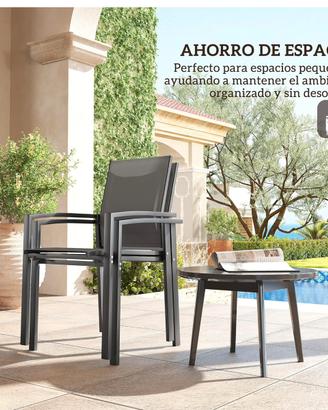 6 sedie giardino nuove
