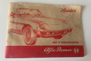 Libretto Uso e Manutenzione  Alfa Romeo Spider