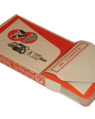 mazzo di 32 carte da gioco vintage concessionaria