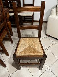 Set 6 sedie rustiche