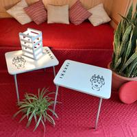 Coppia di tavolini Teste di Moro