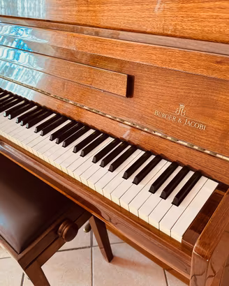 Pianoforte verticale Burger&Jacobi con panca
