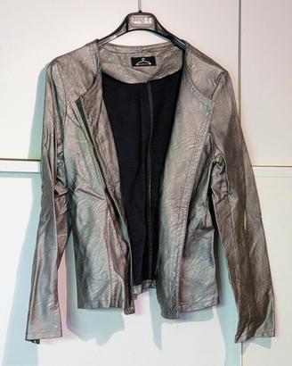 giacchino donna taglia M colore grigio metalizzato