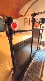 Letto ferro battuto antico stile Liberty