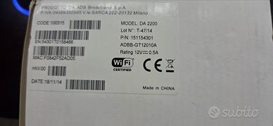 Modem / Router ADB DA 2200 Fastweb – Usato pari al