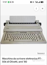 Macchina da scrivere elettronica PT  506 dOlivetti