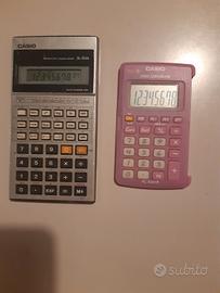Coppia calcolatrici Casio vintage perfettamente...