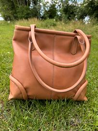 Borsa in pelle marrone nocciola Walter Steiger