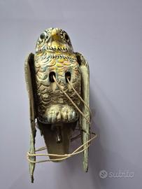 civetta in metallo antica 