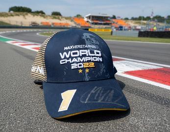 Cappello Max Verstappen World Champion Autografato
