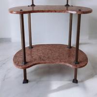 Toeletta vintage con specchiera, anni '40/'50