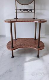 Toeletta vintage con specchiera, anni '40/'50