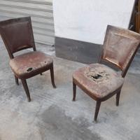 COPPIA DI POLTRONE ANTICHE VINTAGE COME DA FOTO