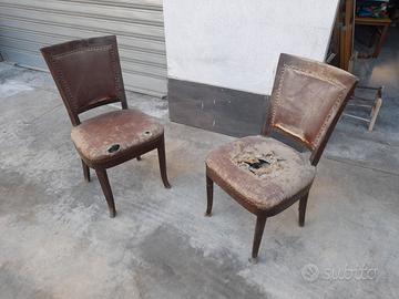 COPPIA DI POLTRONE ANTICHE VINTAGE COME DA FOTO