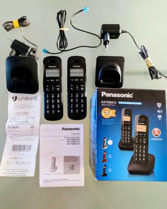 Telefono cordless Panasonic duo KX-TGB612JTW