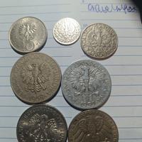 lotto 7 PZ monete Polonia 