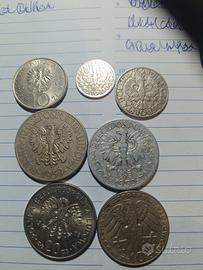 lotto 7 PZ monete Polonia 