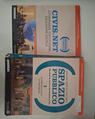libro di storia "Spazio pubblico 1"