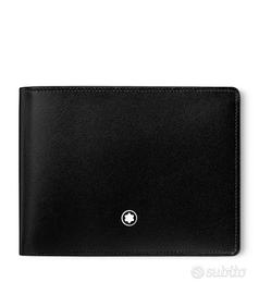 Portafoglio MontBlanc Bifold Nero 6 scomparti