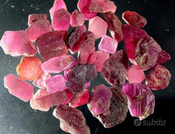 Lotto rubini grezzi