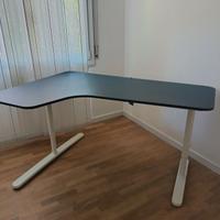 Scrivania Ikea Bekant 160 x 110 antracite