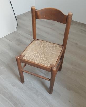 4 sedie impagliate 