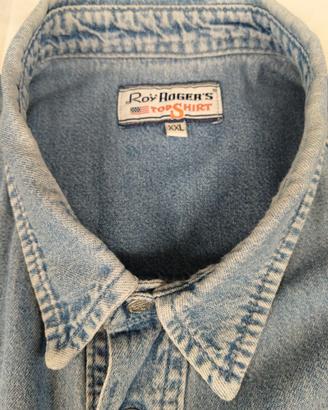 Camicia Jeans Roy Roger's made in Italy vintage XL