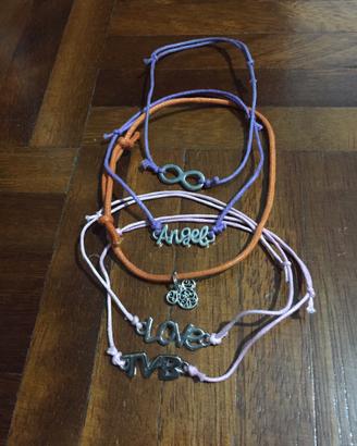 5 Braccialetti con cinturino regolabile nuovi