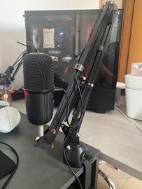 Microfono hyper x solocast con asta