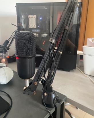Microfono hyper x solocast con asta