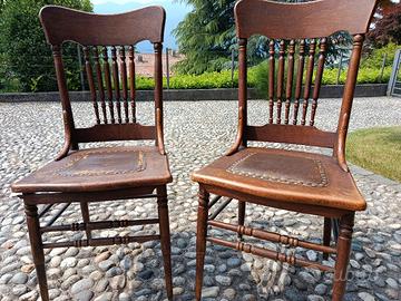 Copia di sedie antiche fine 800.