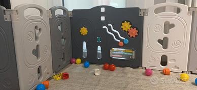 Box per bambini pieghevole recinto con cancelletto