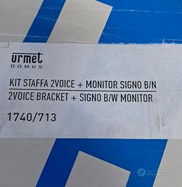 kit urmet 1740/713  monitor Signo 2 Voice e staffa