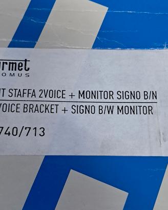 kit urmet 1740/713  monitor Signo 2 Voice e staffa
