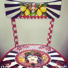 SEDIA SICILIANA - CARRETTO SICILIANO