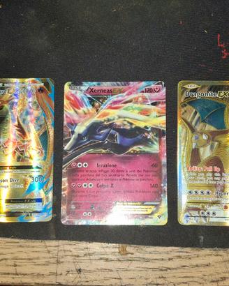 3 carte pokemon abbastanza rare