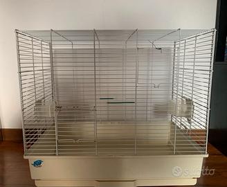 Gabbia per uccellini con fondo estraibile