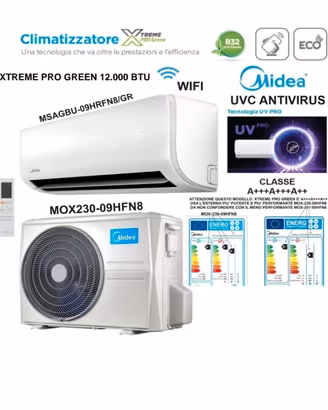 CLIMA 12000 MIDEA XTREME PRO GREEN 3CLASSE A