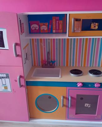 cucina in legno bambina