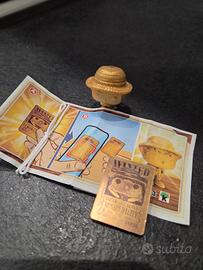 personaggio Luffy Oro Kinderjoy 