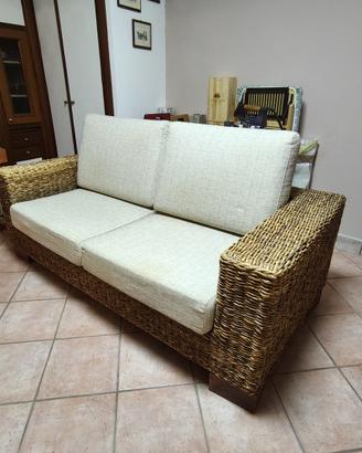 divano in rattan
