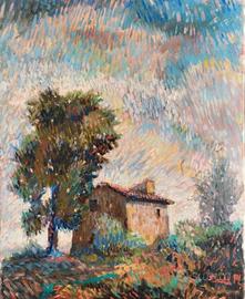 Pittore italiano scuola post-divisionista '900