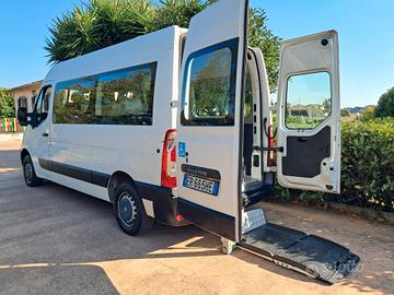 Renault Master 9 posti 3 carrozzine trasporto disa