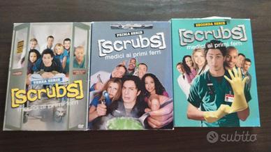 Lotto stock dvd scrubs medici ai primi ferri 1-2-3