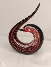 Scultura d'arte vintage in vetro di Murano 