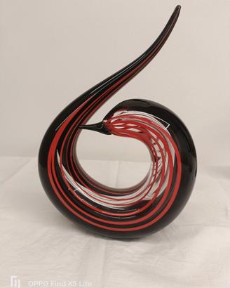 Scultura d'arte vintage in vetro di Murano 