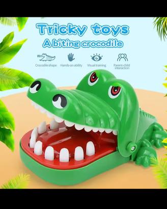 Giocattolo coccodrillo denti bambini dita
