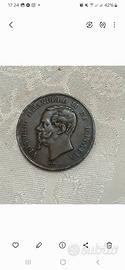 5 centesimi vitt emanuele II ,rara 2/4 z  bologna 