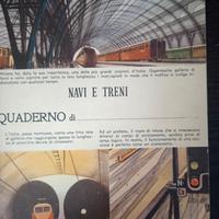 Quaderno scolastico Navi e aerei anni 50