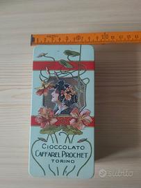 Scatola Latta Vintage Caffarel stile Liberty